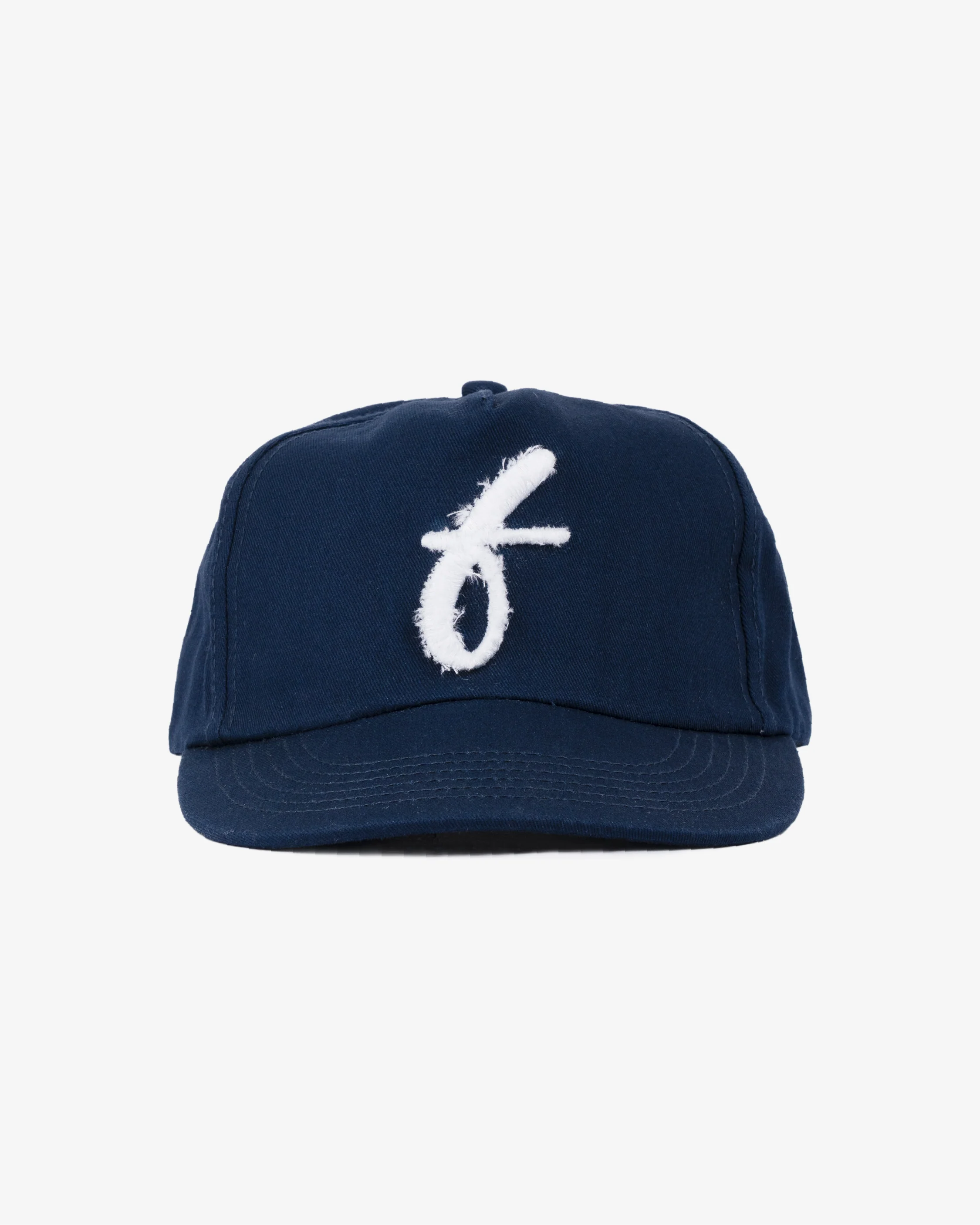 Art Letterman Cap - 5 Panel - Navy/Distressed - Image 3