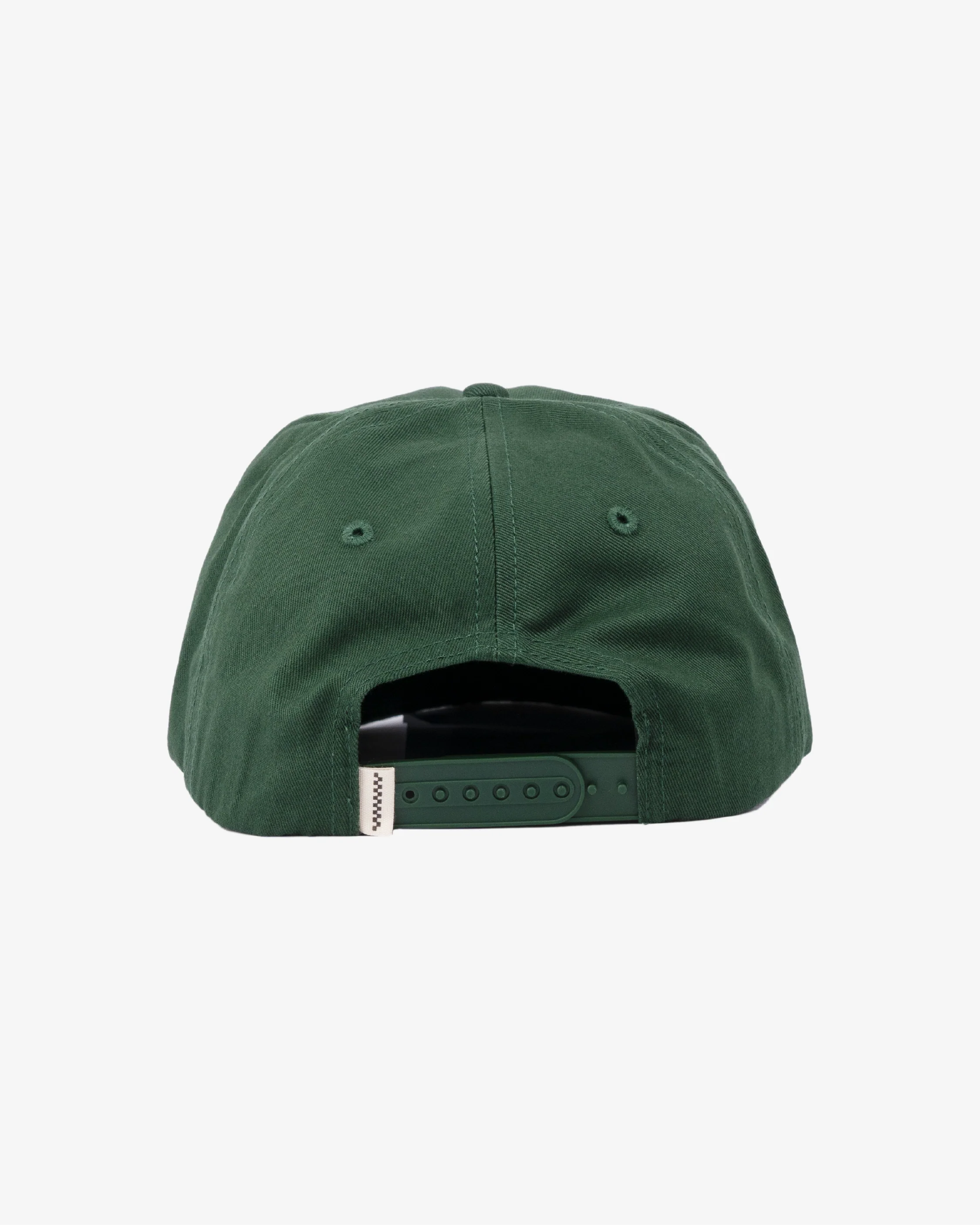 Art Letterman Cap - 5 Panel - Dark Green/Distressed - Image 4