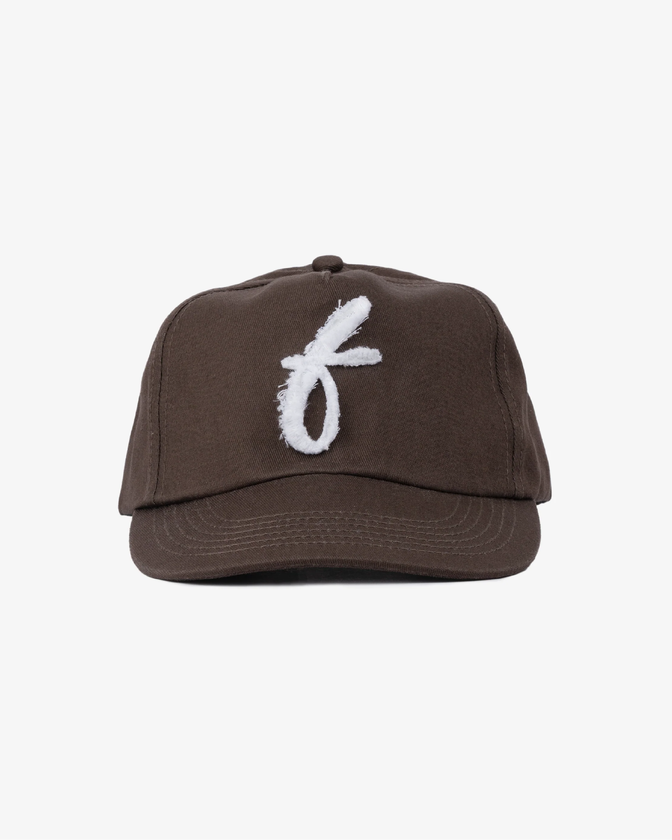 Art Letterman Cap - 5 Panel - Taupe/Distressed - Image 3