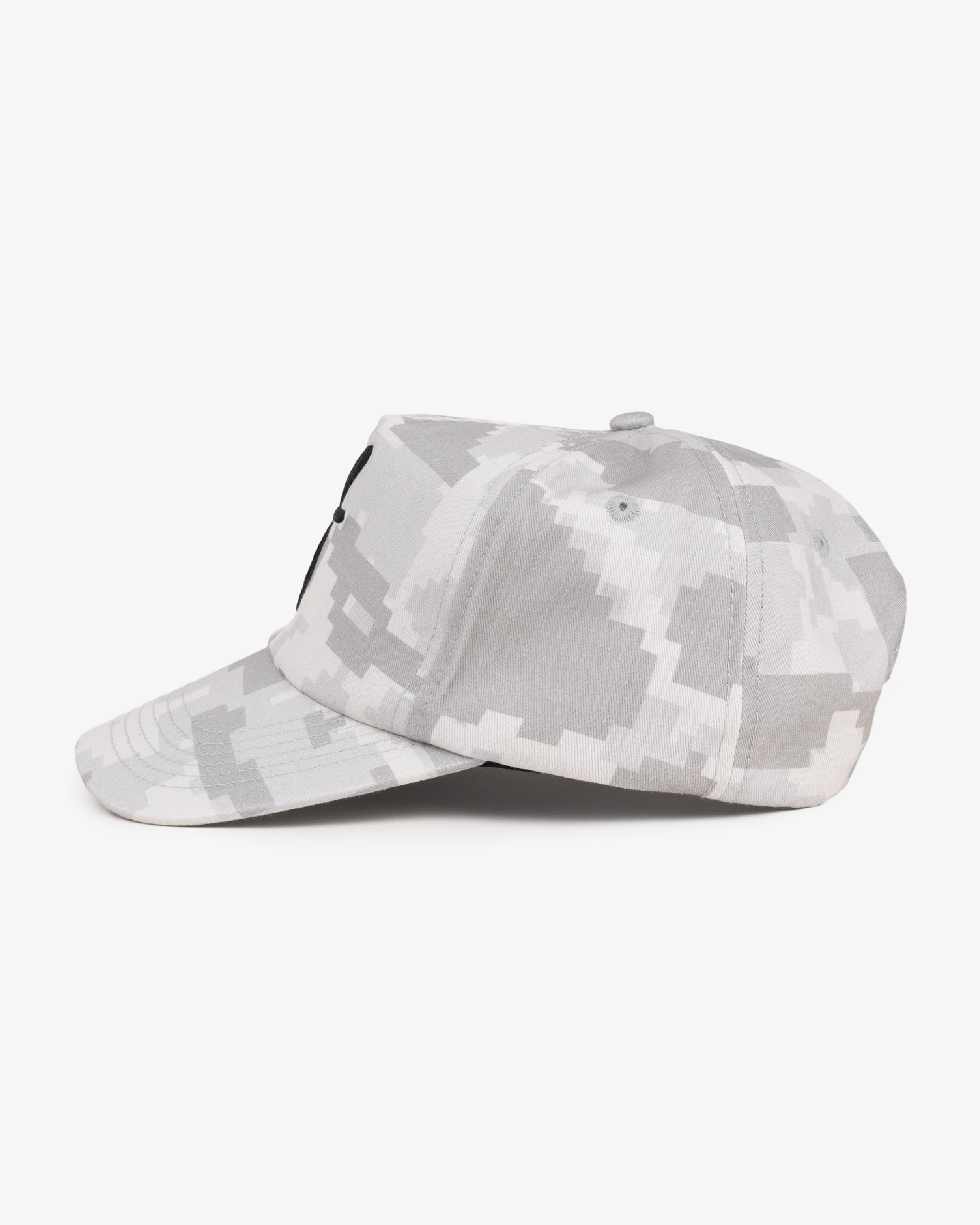Art Letterman Cap - Wide Brim 5 Panel - Digital Camo - Image 3