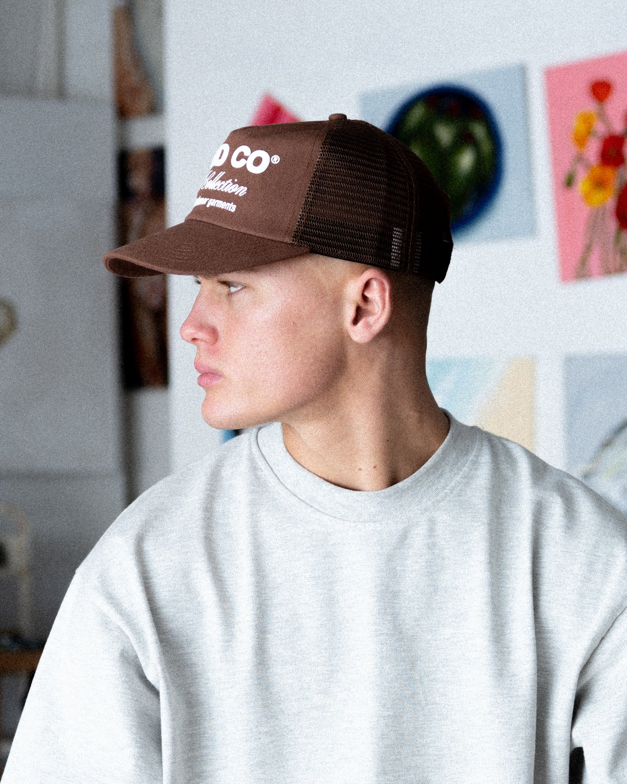 Artist Cap - Ball Trucker - Brown - Image 7