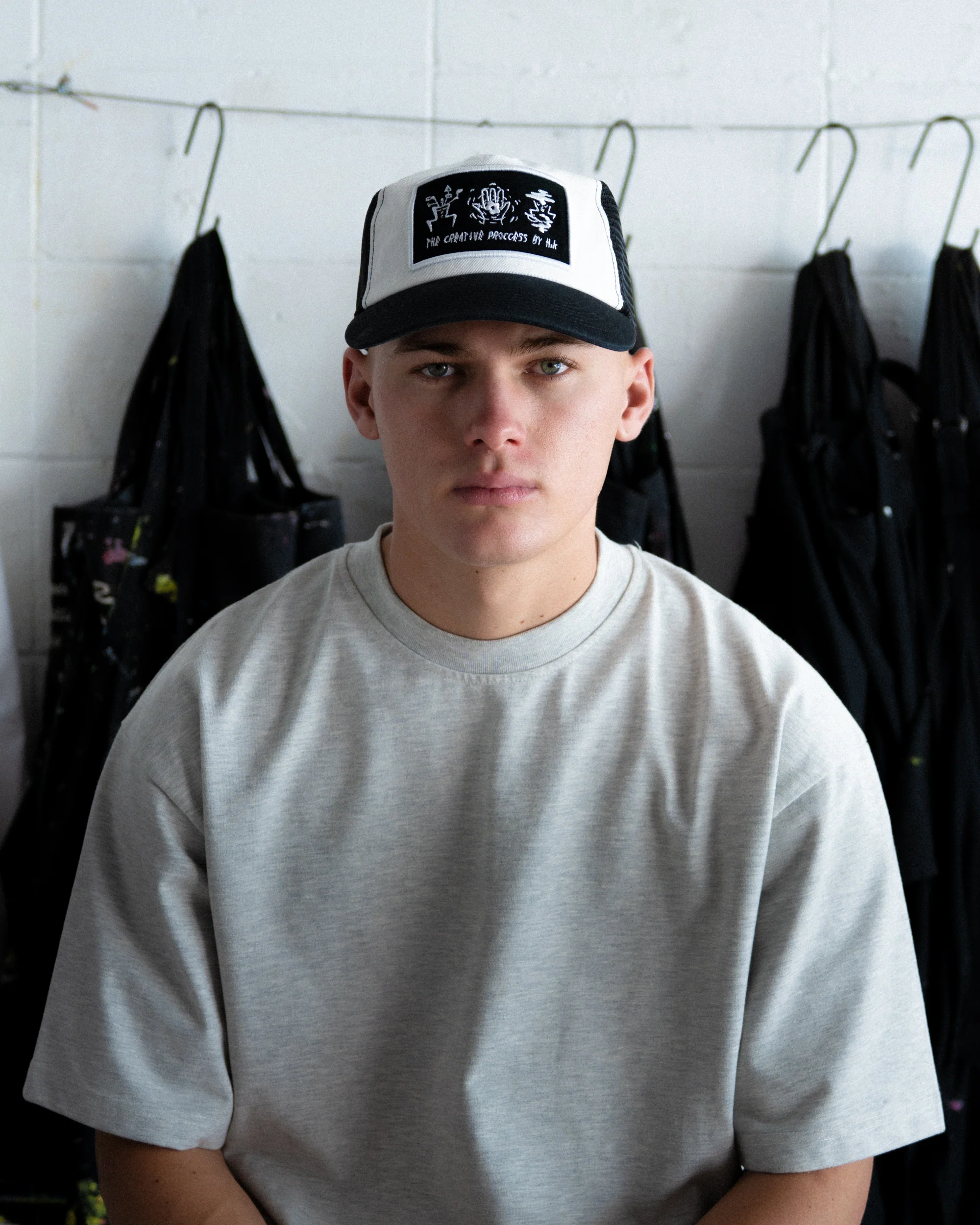 Creative Trucker Cap - Ball Trucker - Off White/Black - Image 5