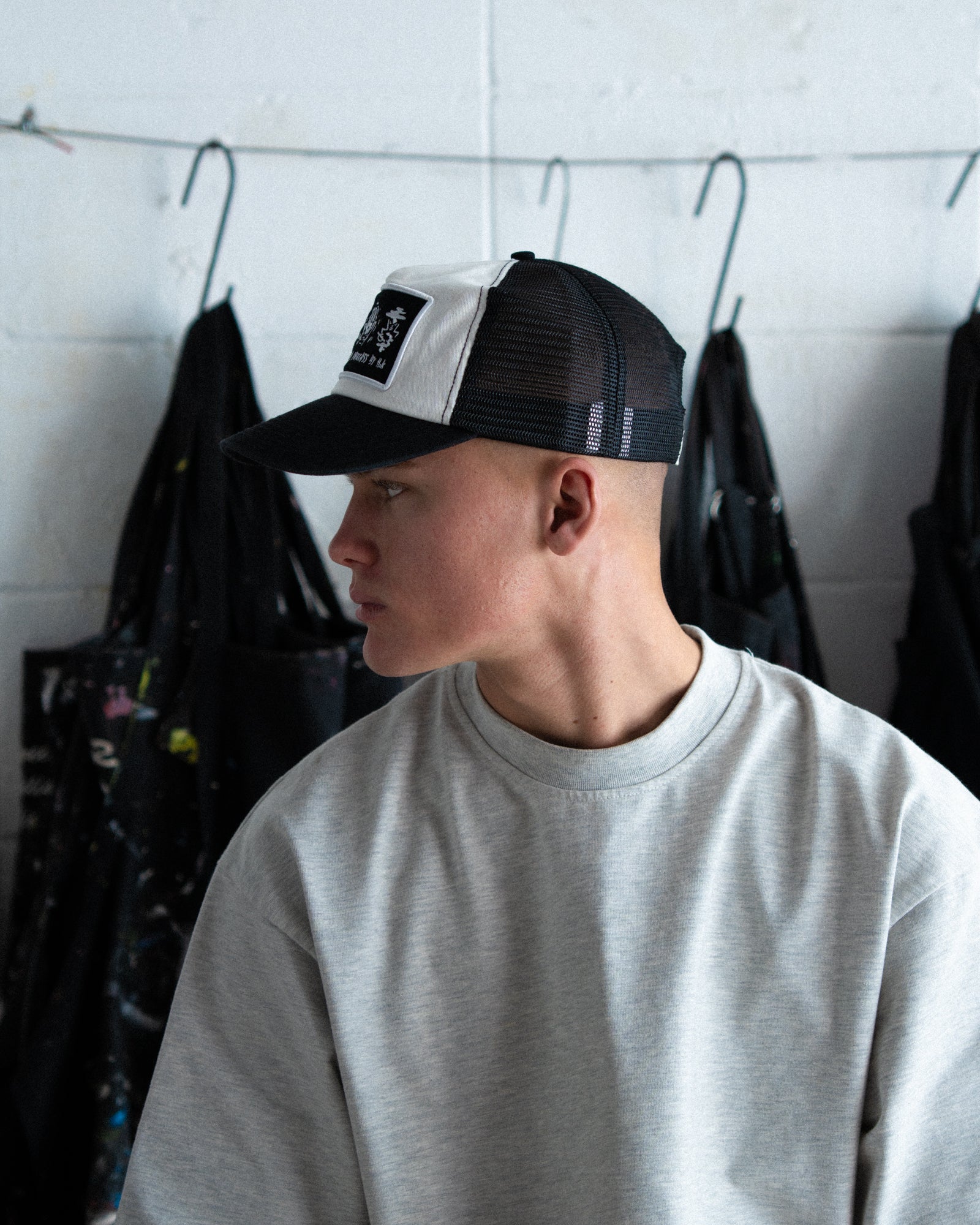 Creative Trucker Cap - Ball Trucker - Off White/Black - Image 6