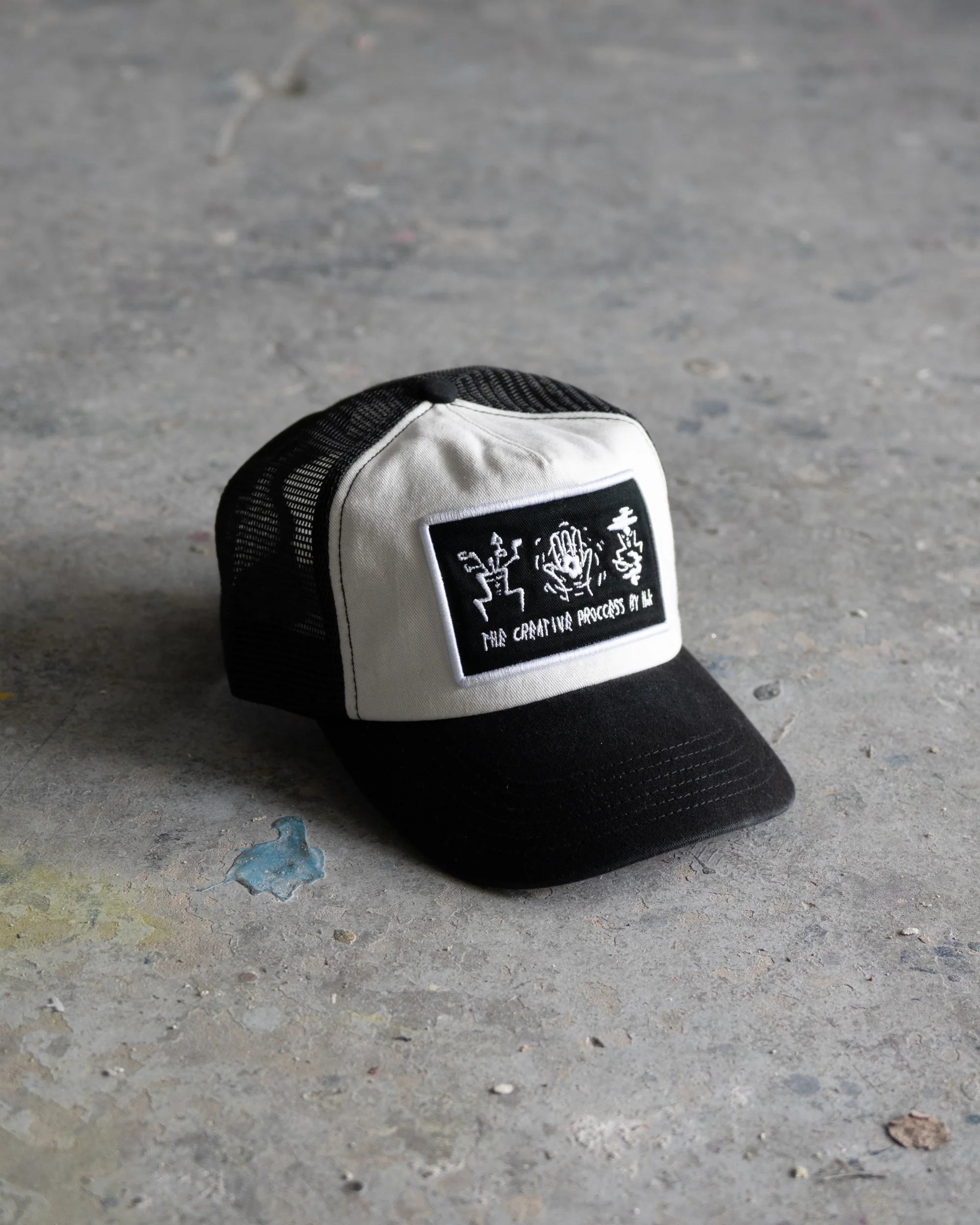 Creative Trucker Cap - Ball Trucker - Off White/Black - Image 7