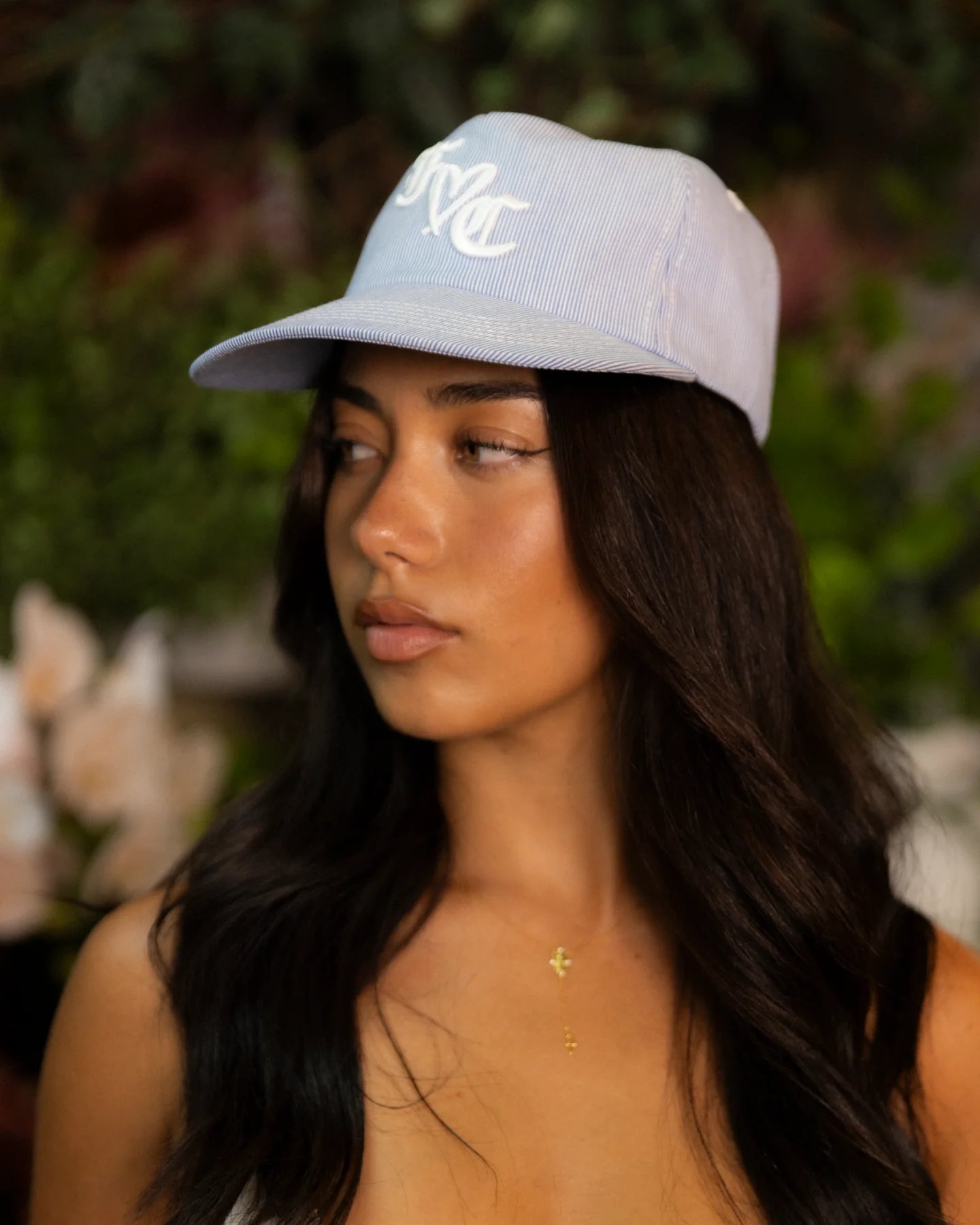 F❤C Cap - 5 Panel - Blue Pinstripe - Image 8