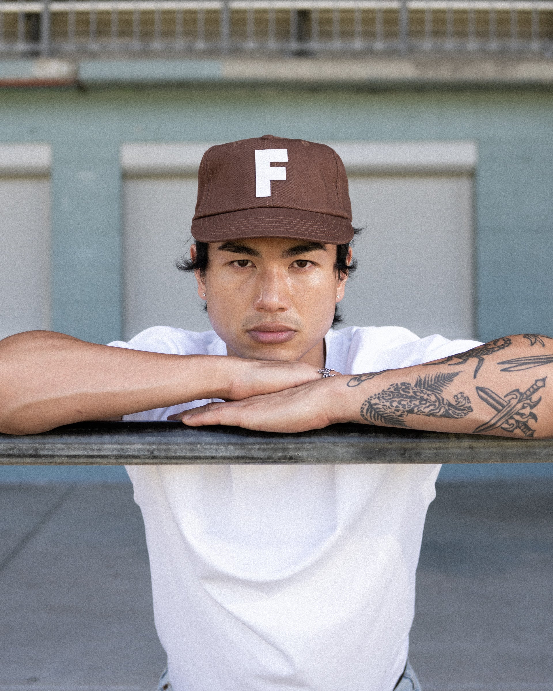 F Ball Cap - 6 Panel - Mocha - Image 3