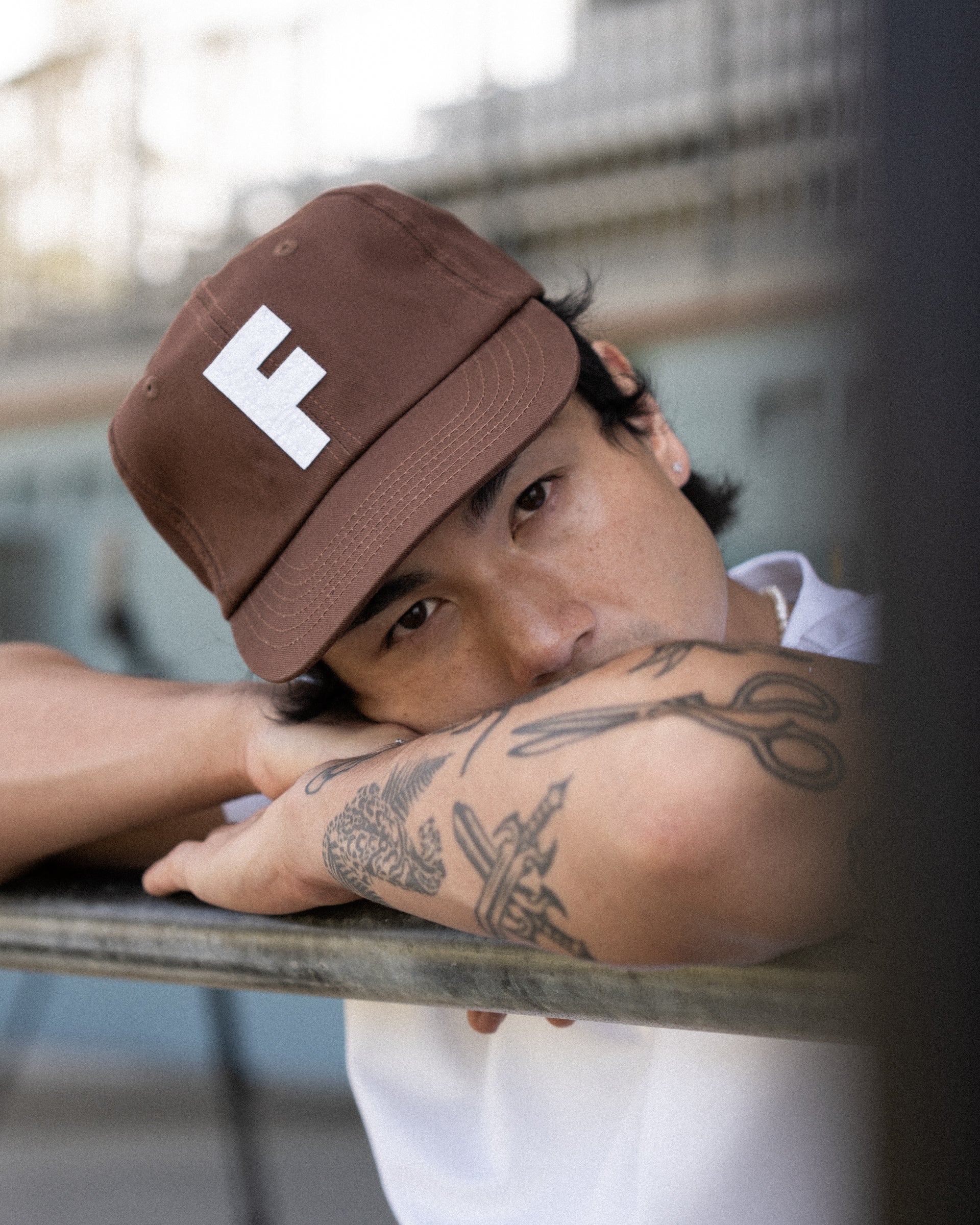 F Ball Cap - 6 Panel - Mocha - Image 4