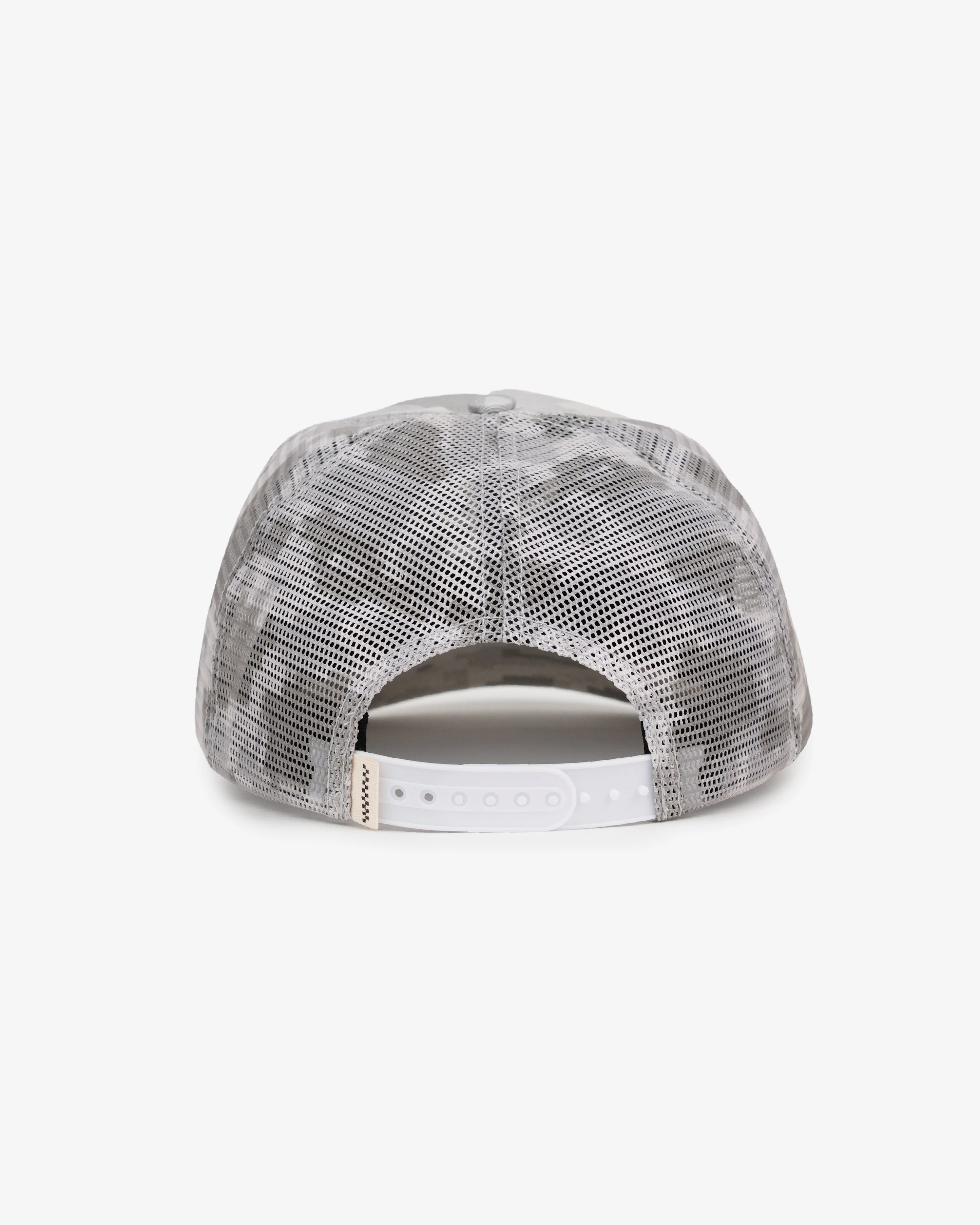 Glass Half Full Trucker Cap - Short Brim 5 Panel - Digital Camo - Image 4