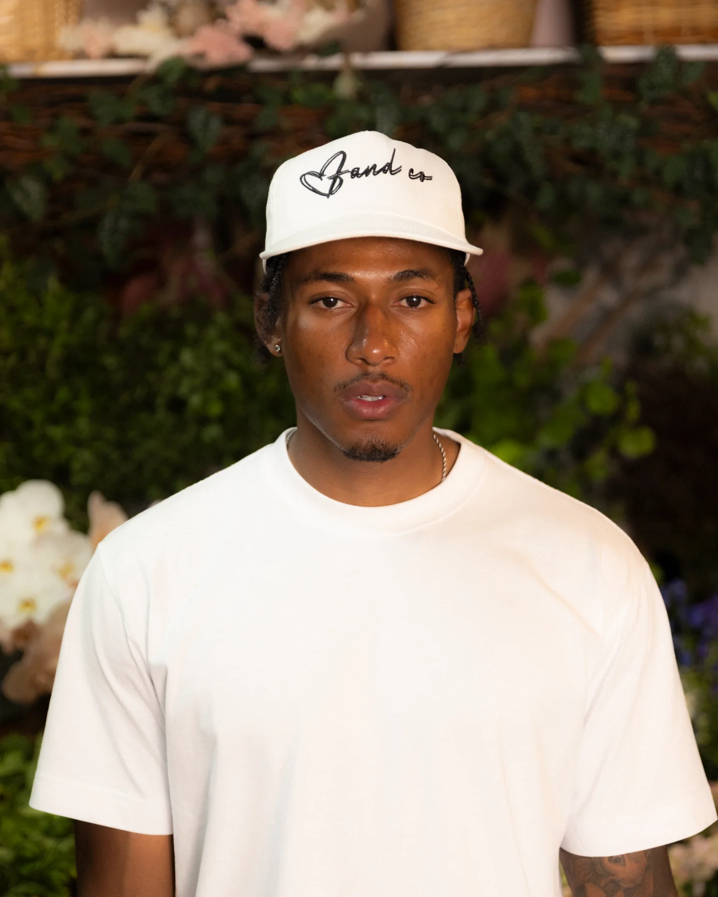 Heart Script Cap - 5 Panel - Salmon Pink - Image 6