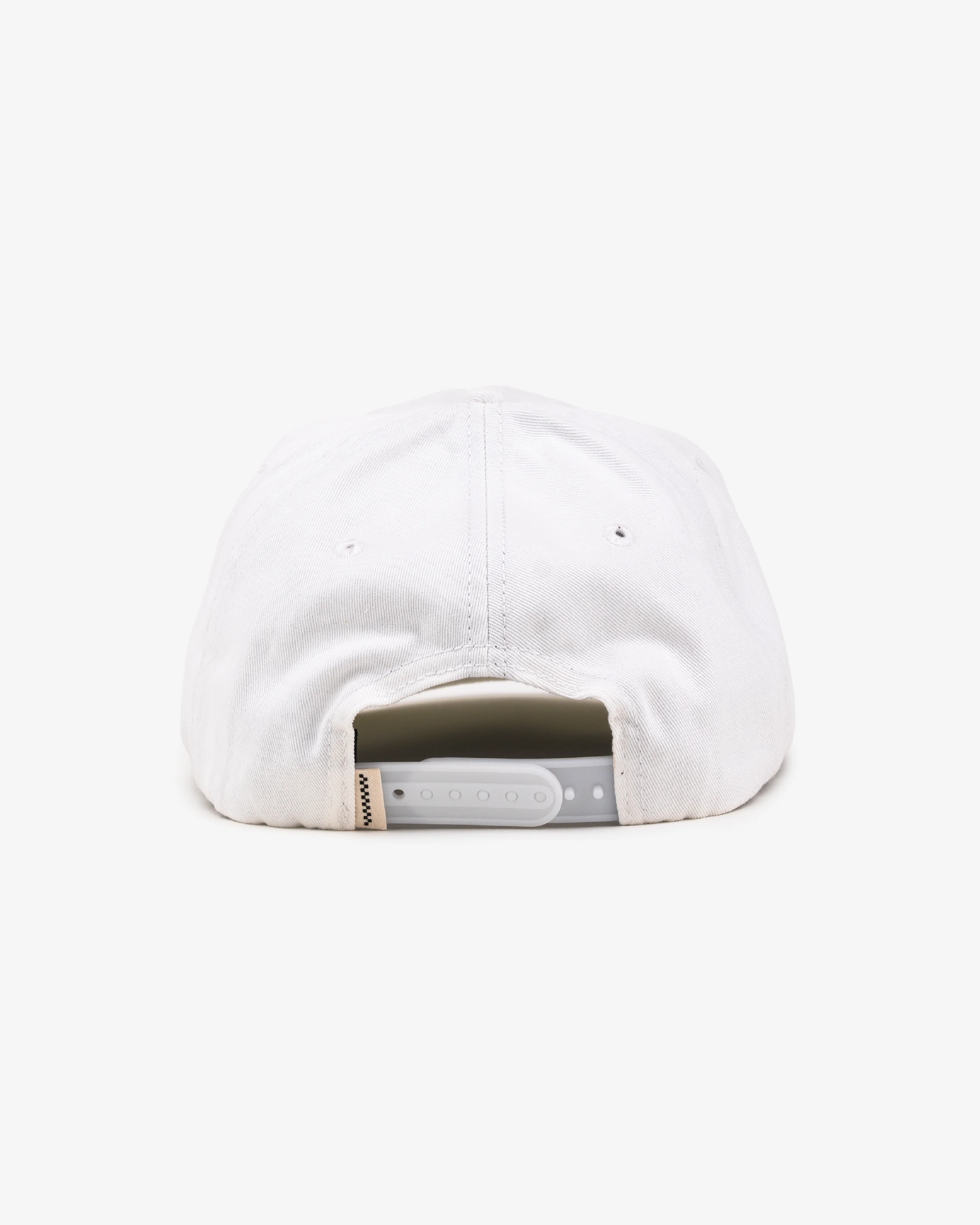 Heart Script Cap - 5 Panel - White - Image 3