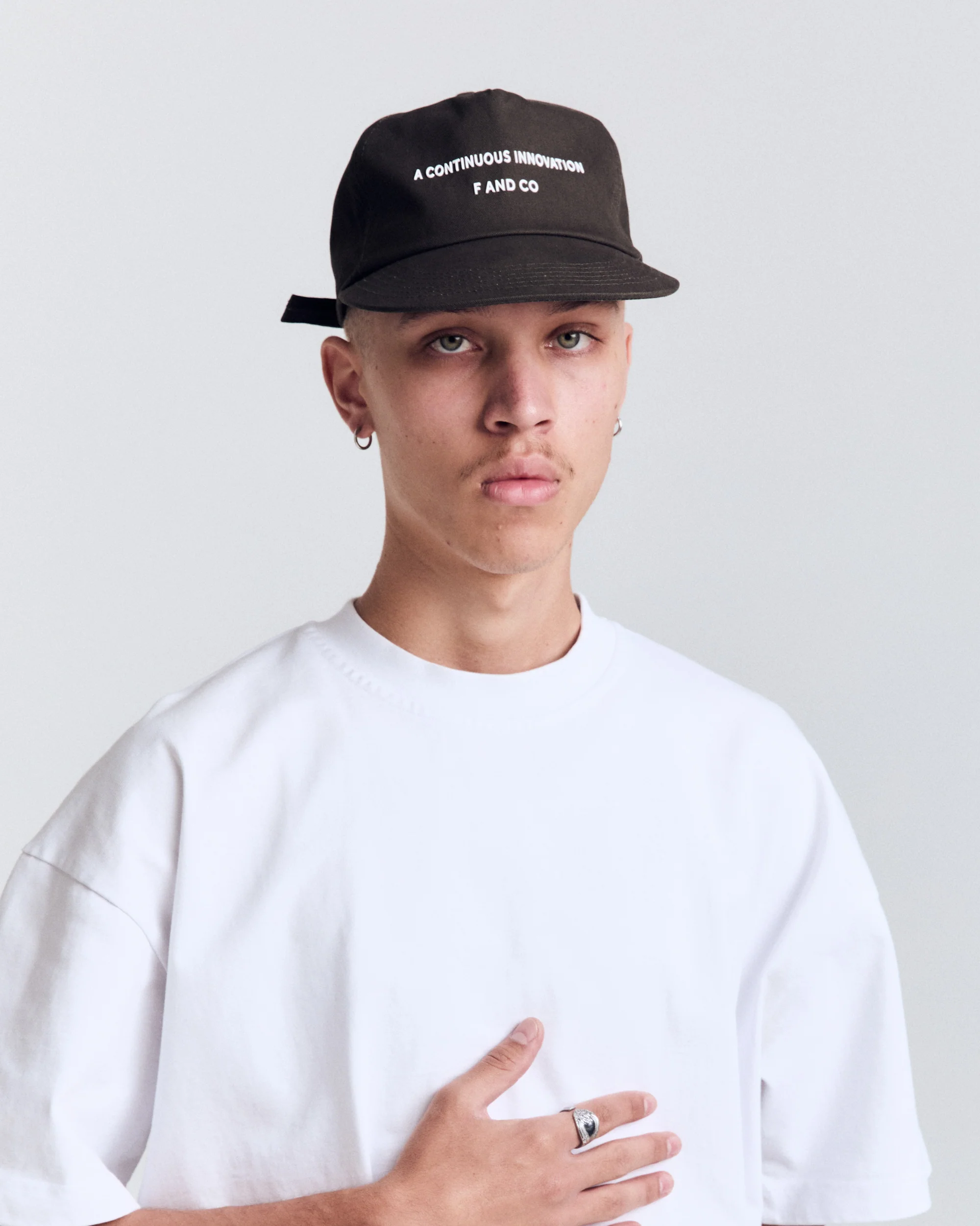 Innovation Cap - Wide Brim 5 Panel - Off Black - Image 8