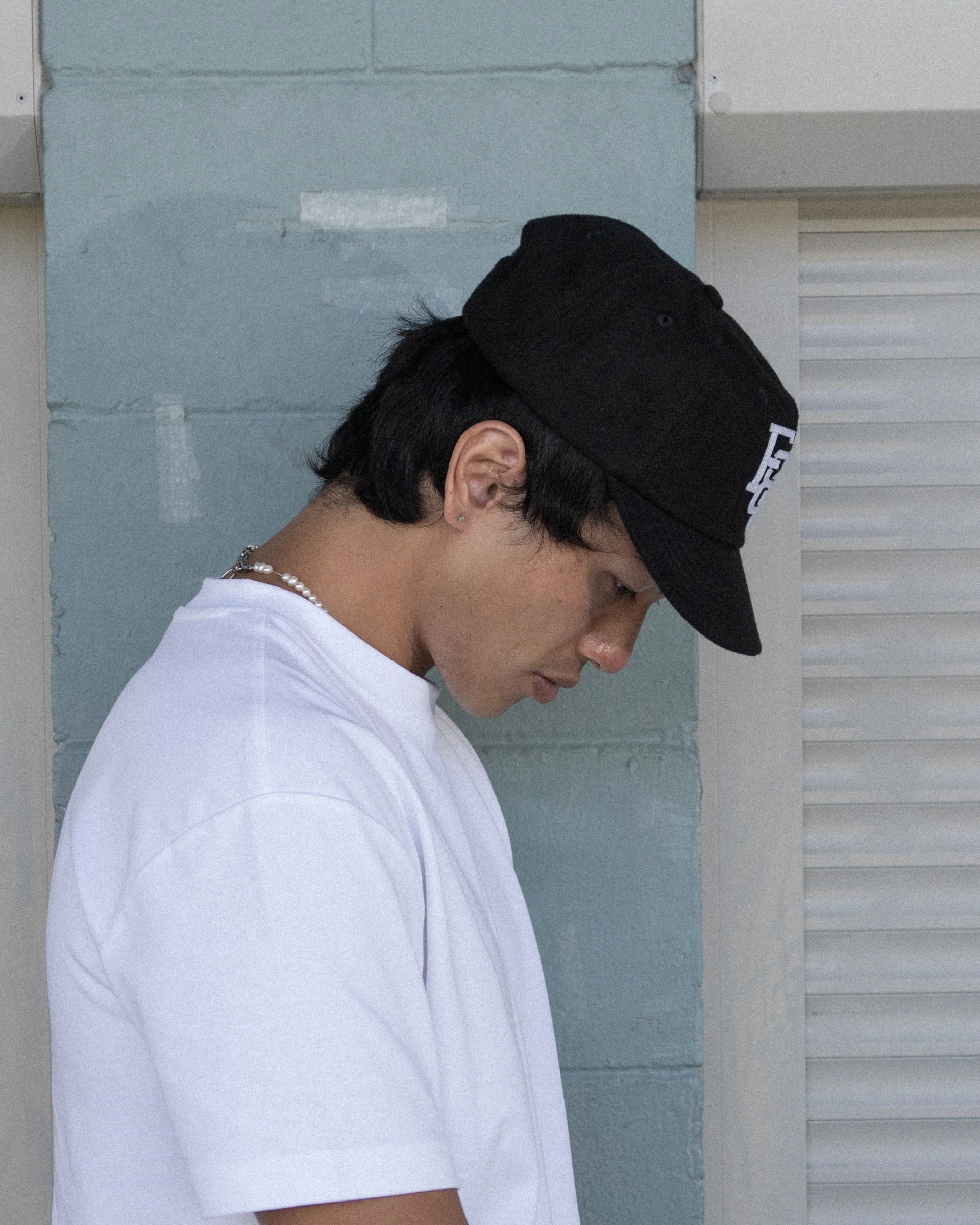 Monogram Ball Cap - Short Brim 6 Panel - Black - Image 7