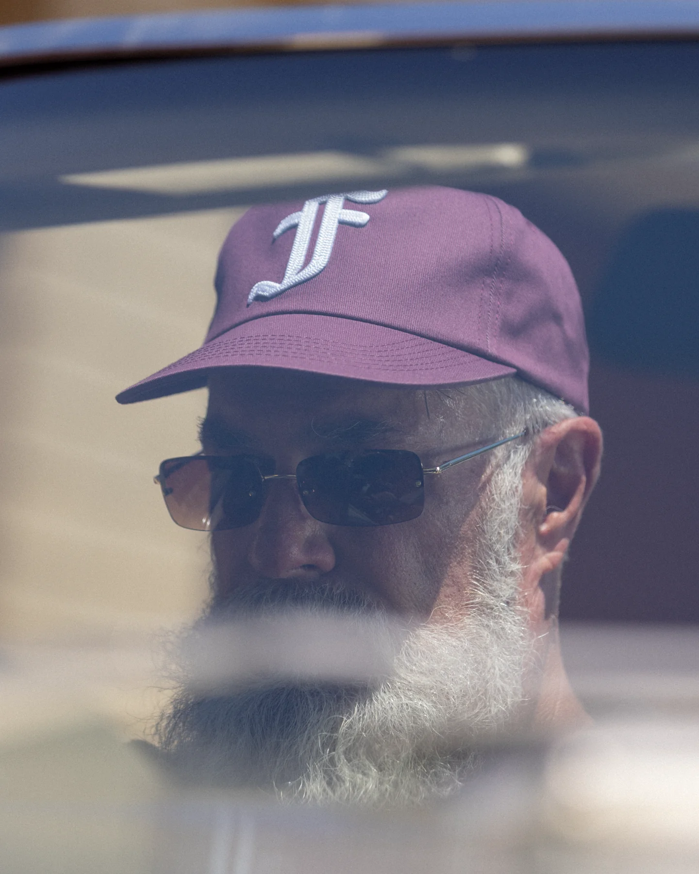 OE F Cap - 5 Panel - Washed Plum - Image 5