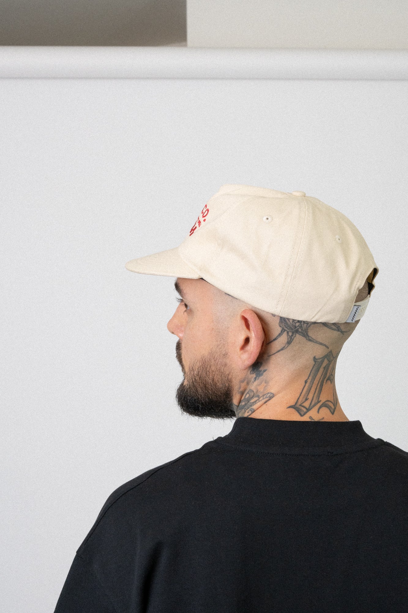 Logo Cap - 5 Panel -Cream - Image 4
