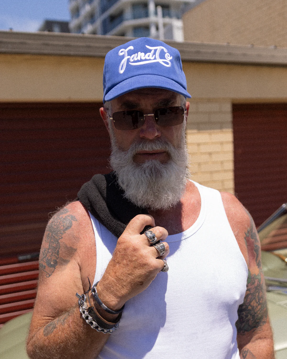 Vintage Script Cap - Ball Trucker - Washed Royal Blue - Image 5